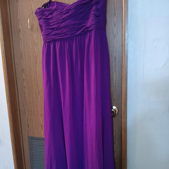 Ralph Lauren Strapless New With Tags Long Evening Gown in Vivid Violet, Size 14 - Picture 2 of 3